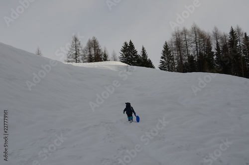 camminata sulla neve