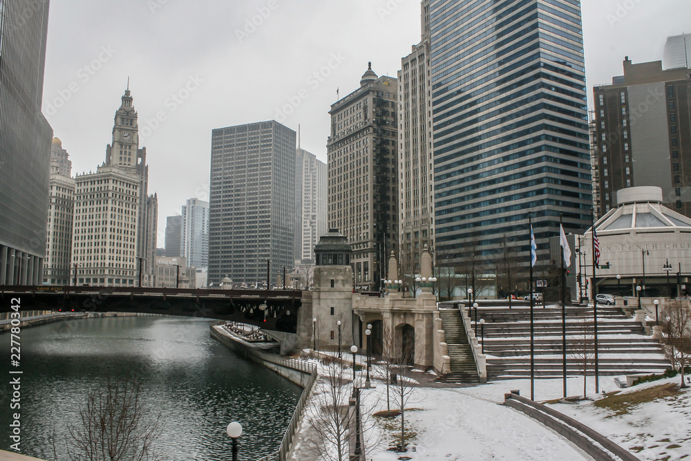 Chicago 2010-02-21 City center in wintertime Chicago 2010-02-21 City center in wintertime