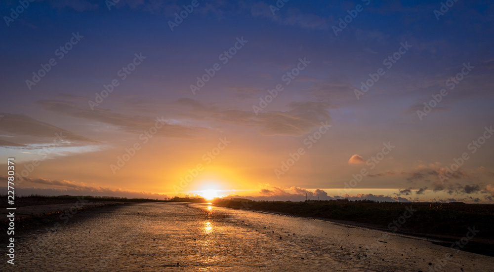 Fototapeta premium sunset after the rain