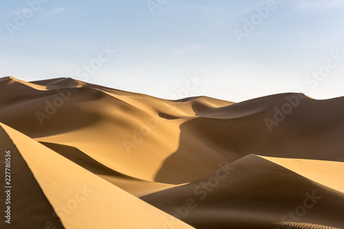 desert sand dunes at dusk