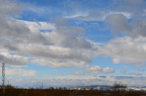 The sky with riverside