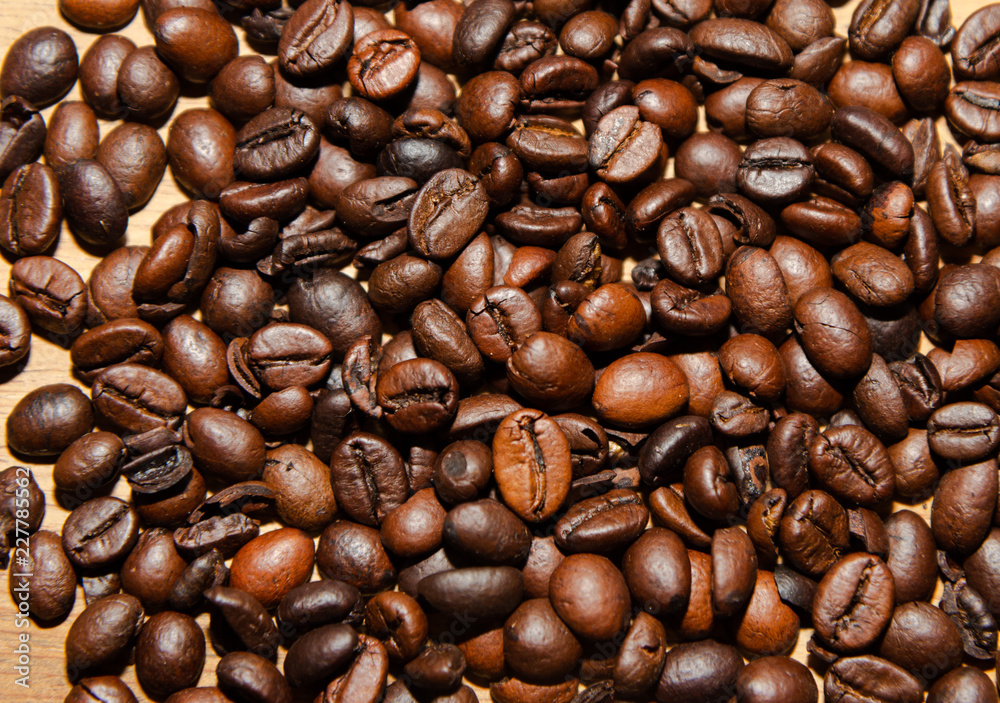 Fototapeta premium coffee beans on a background
