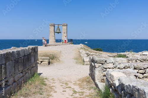 The ruins of the ancient and medieval city of Chersonese Tauride photo