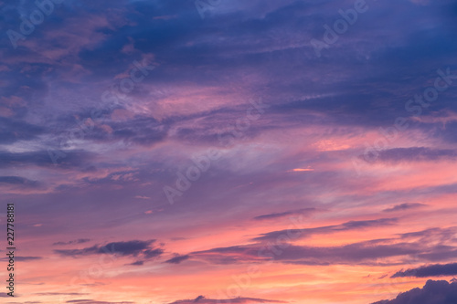 Fototapeta Naklejka Na Ścianę i Meble -  Beautiful Sunset cloud and sky