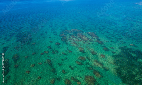 Crystal clear water in ishigaki island