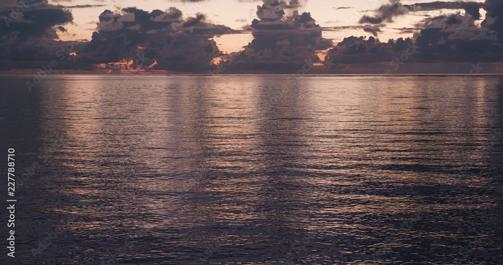 Fototapeta premium Sunrise and sea in ishigaki island of Japan