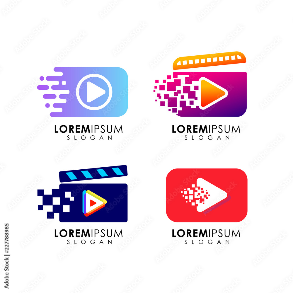 play logo design template. play icon symbol design play logo design template. play icon symbol design
