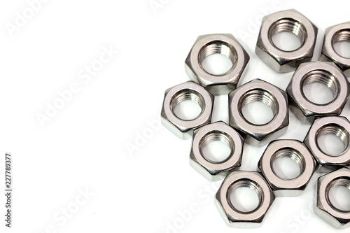 Steel nut for industrial assembly work