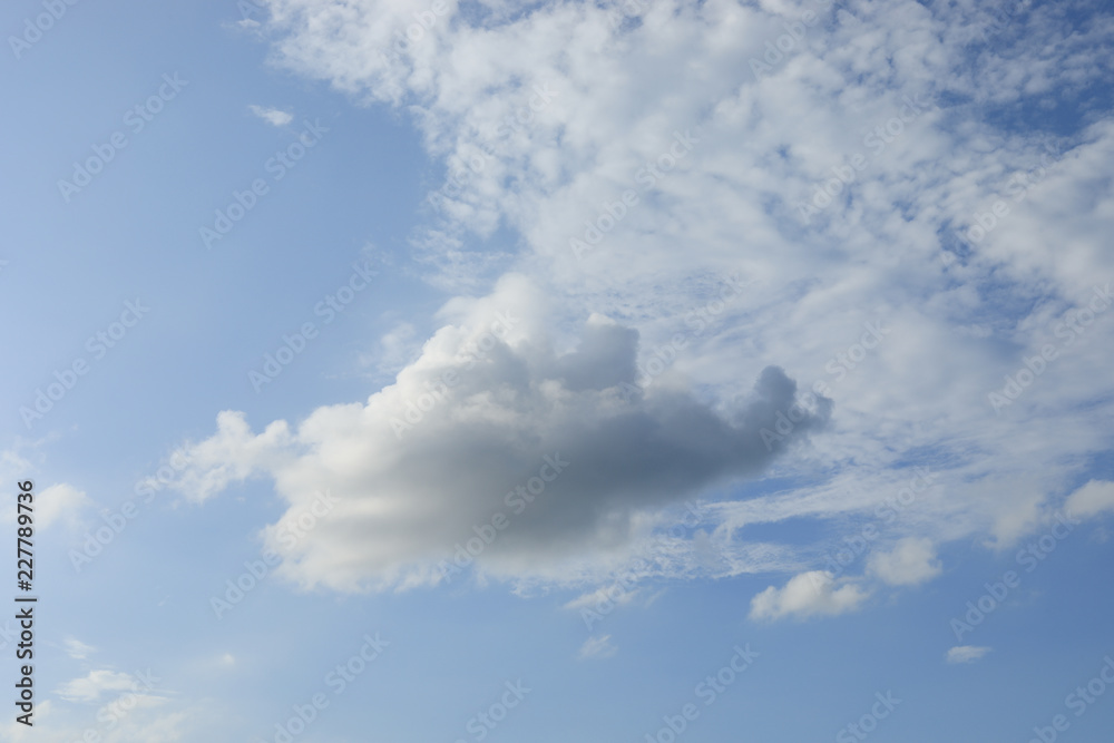 cloud in the blue for background