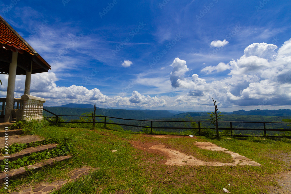 viewpoint and the long mountain at Chulabhorn Dam ,Chaiyaphum THAILAND viewpoint and the long mountain at Chulabhorn Dam ,Chaiyaphum THAILAND