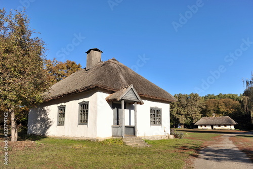 Village, autumn, sunny day.