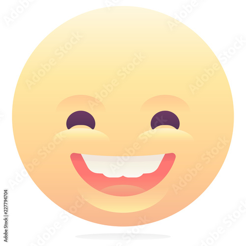 Happy grin emoticon