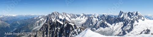 Panorama - vom Mont Blanc aus © Irene Heidrich