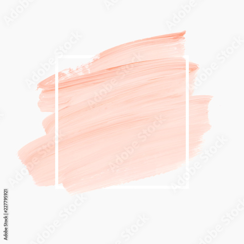 Logo brush painted watercolor background vector. Perfect design for headline and sale banner. 