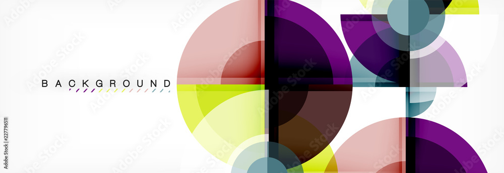 Obraz premium Vector fantastic circle modern geometric background template