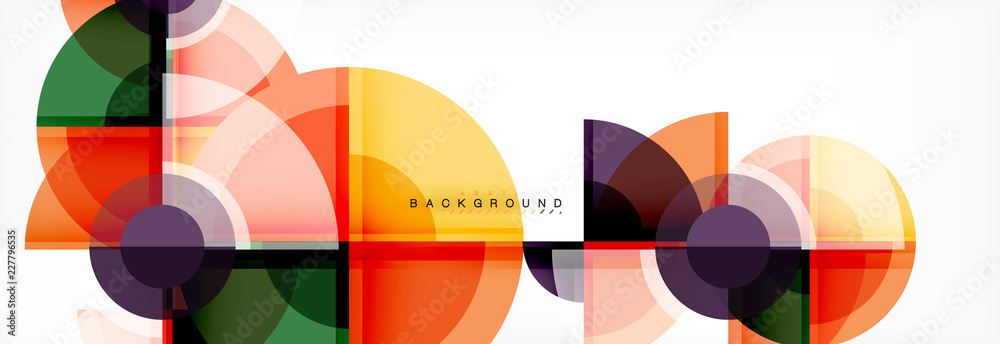 Abstract background bright circles geometric design Abstract background bright circles geometric design