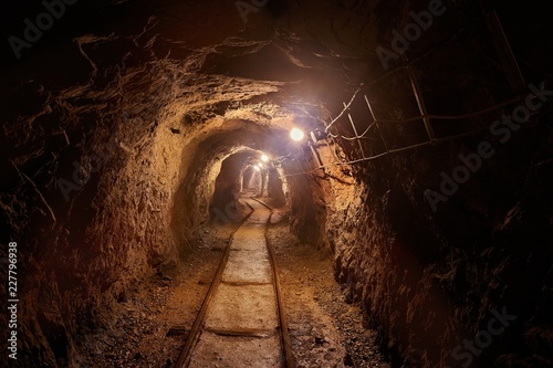 Obraz na plátně Old Mine Tunnel