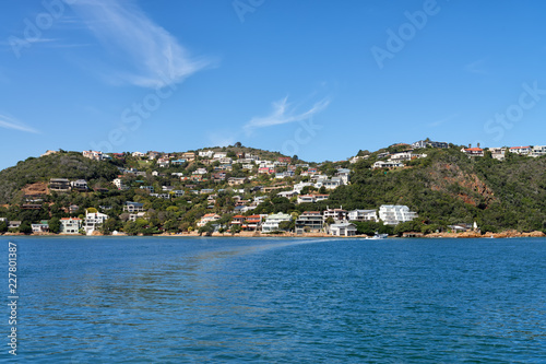 View of "The Heads" at the mouth of the Knysna river in South Africa.