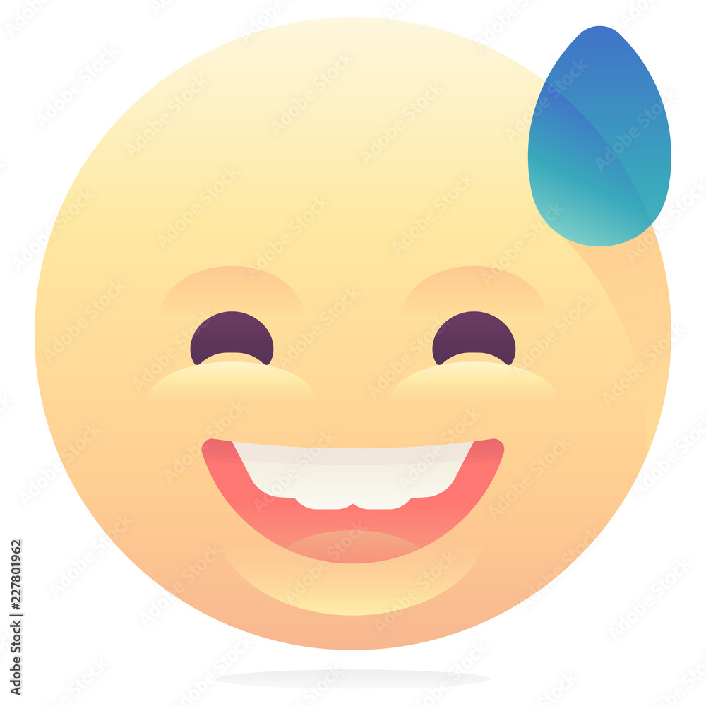 Embarrassed laugh emoticon Embarrassed laugh emoticon