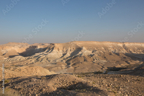 Landscpe of Tsin Rever and desert, Sede Boker, Israel