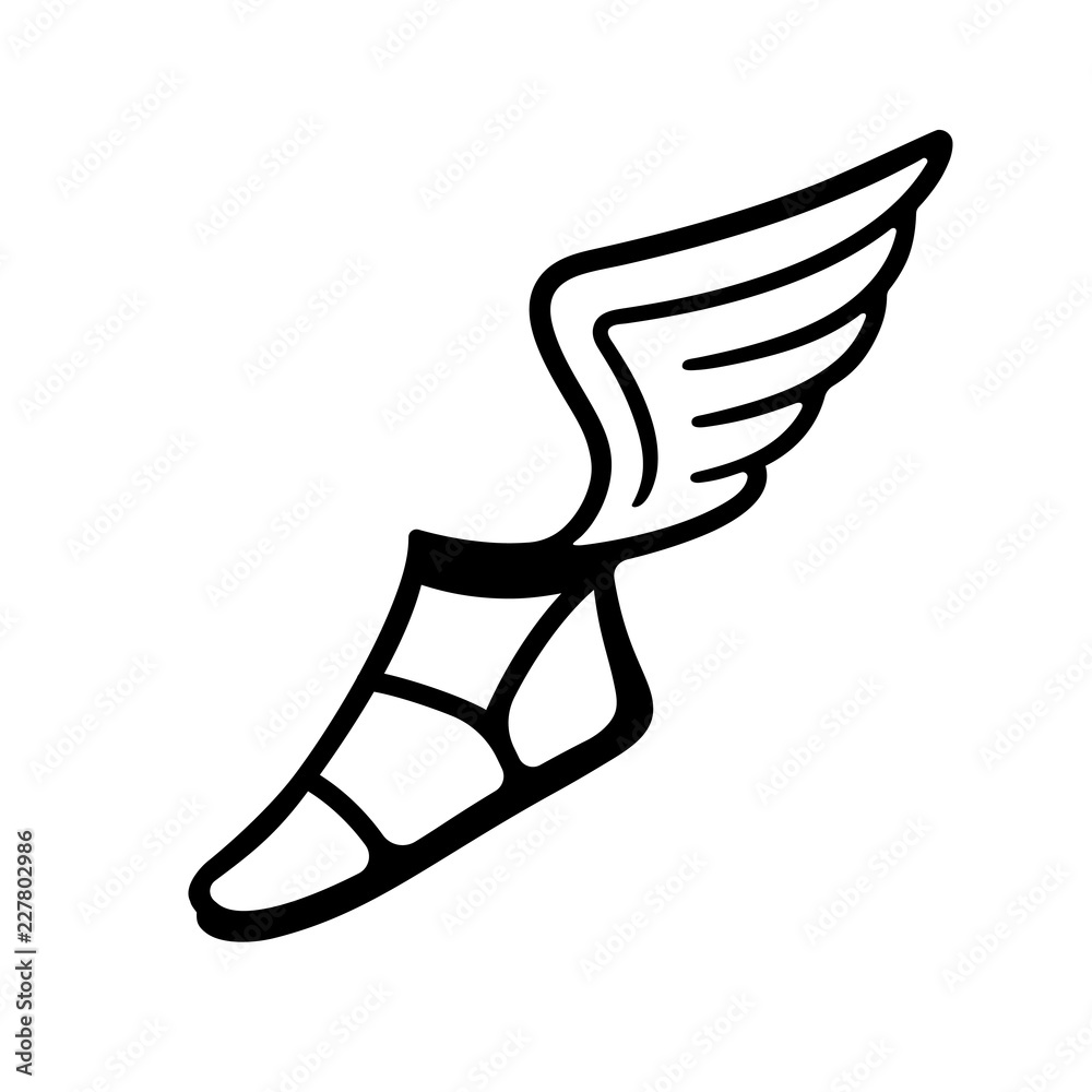 Greek sandal with wings Greek sandal with wings