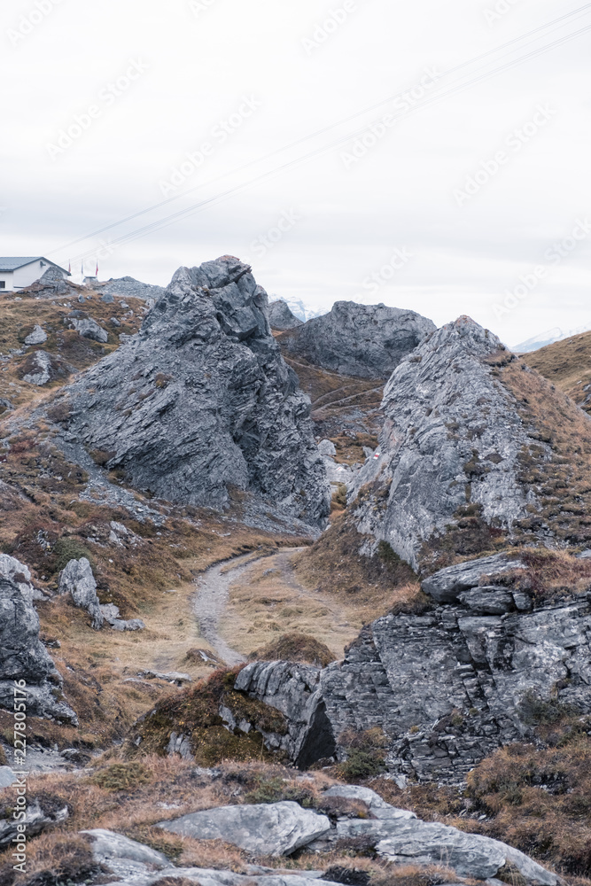 Wandern in der Schweiz im Herbst