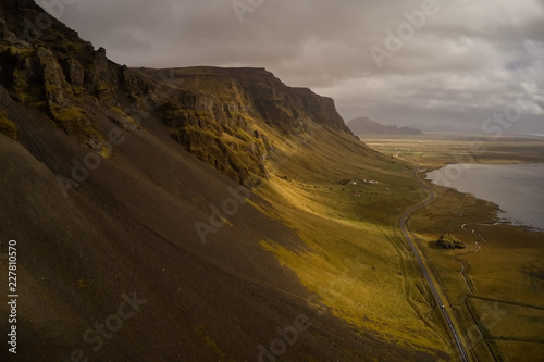Mountain valley in Iceland