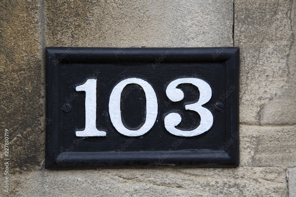 One Hundred and Three Number Sign One Hundred and Three Number Sign