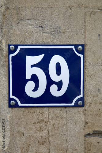 Fifty-Nine Number Sign