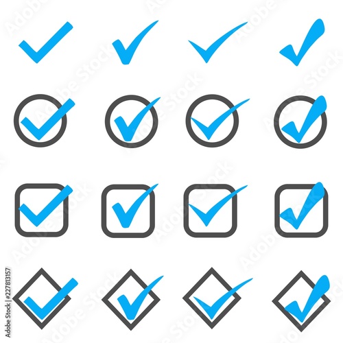 Blue buttons on white background for web site or application.