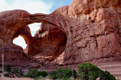 Moab, USA - July 7, 2018: Arches National Park in Utah near Moab