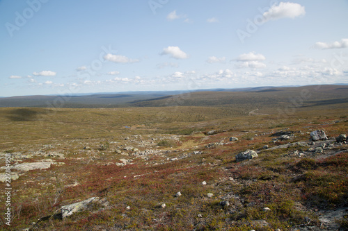 View from the Kiilopää direction east into the national park