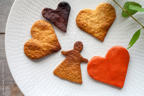 Heart shaped cookies
