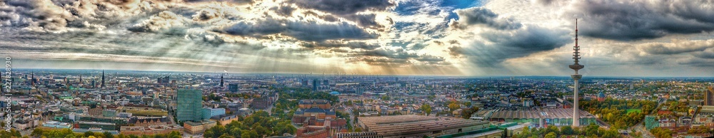 Fototapeta premium Hamburg Panorama