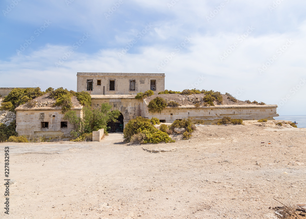 Marsaxlokk, Malta. Gates of the British Fort Delimar, 1876 - 1888