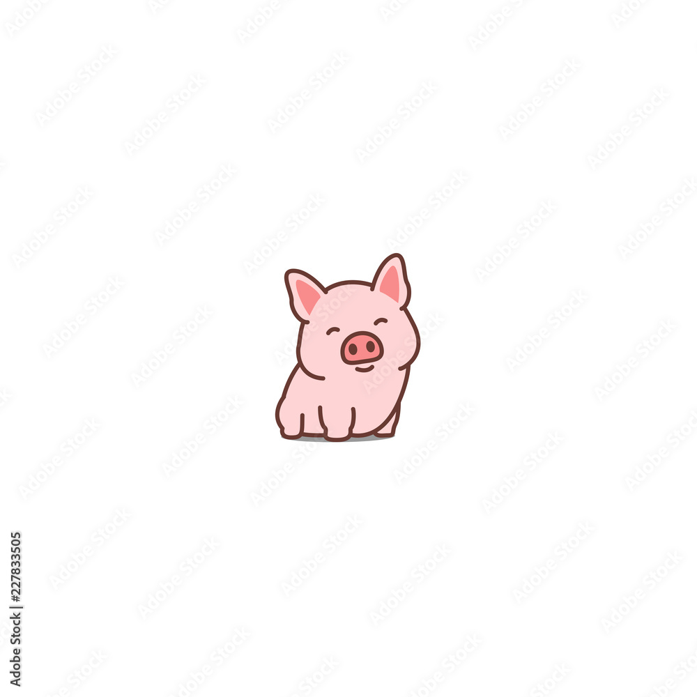 Cute Smiling Pig