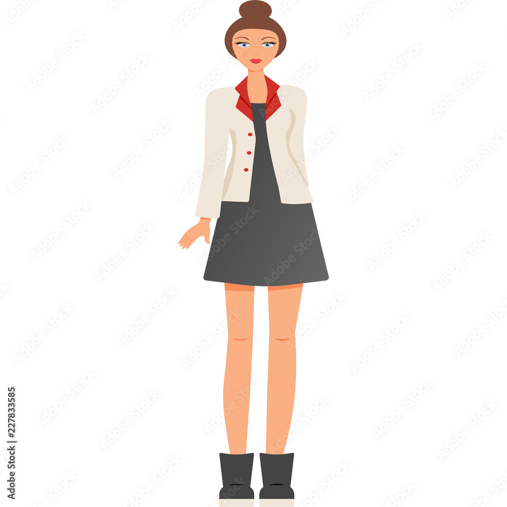 fashionable modern girl in beautiful multi-colored clothes. fashionable modern girl in beautiful multi-colored clothes.