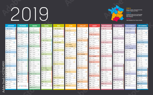 Calendrier 2019 - Grand format horizontal