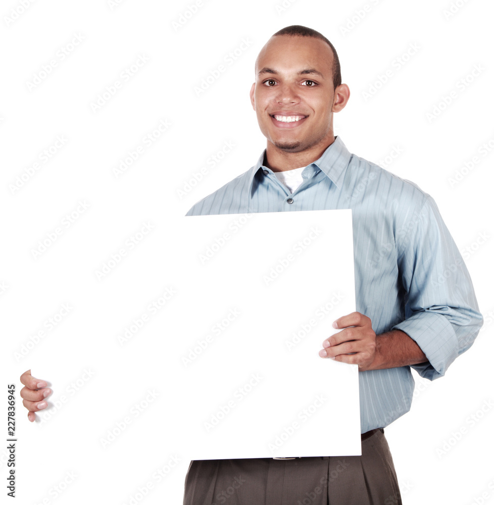 man holding white board man holding white board