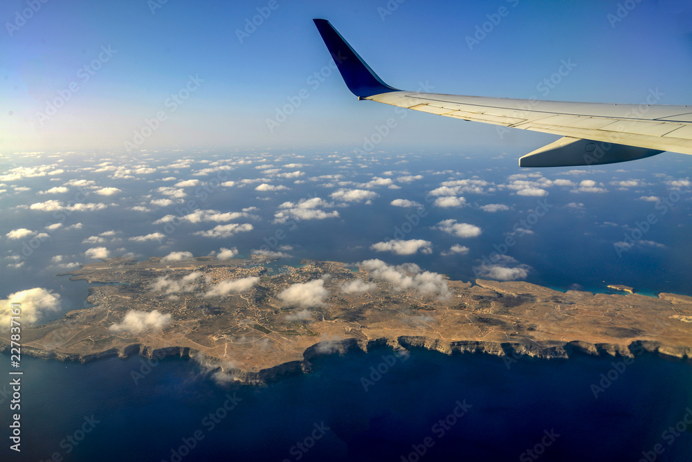Fototapeta premium Lampedusa dall'alto