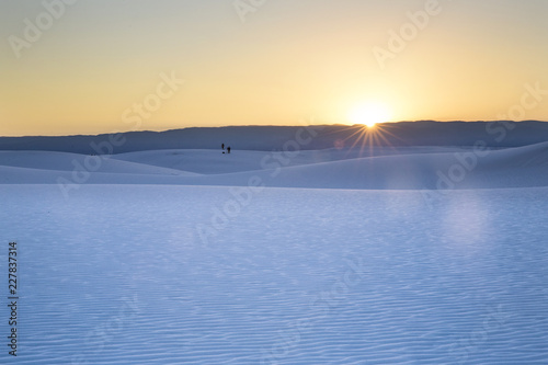 Stark and beautiful landscapes in New Mexico s White Sands National Monument