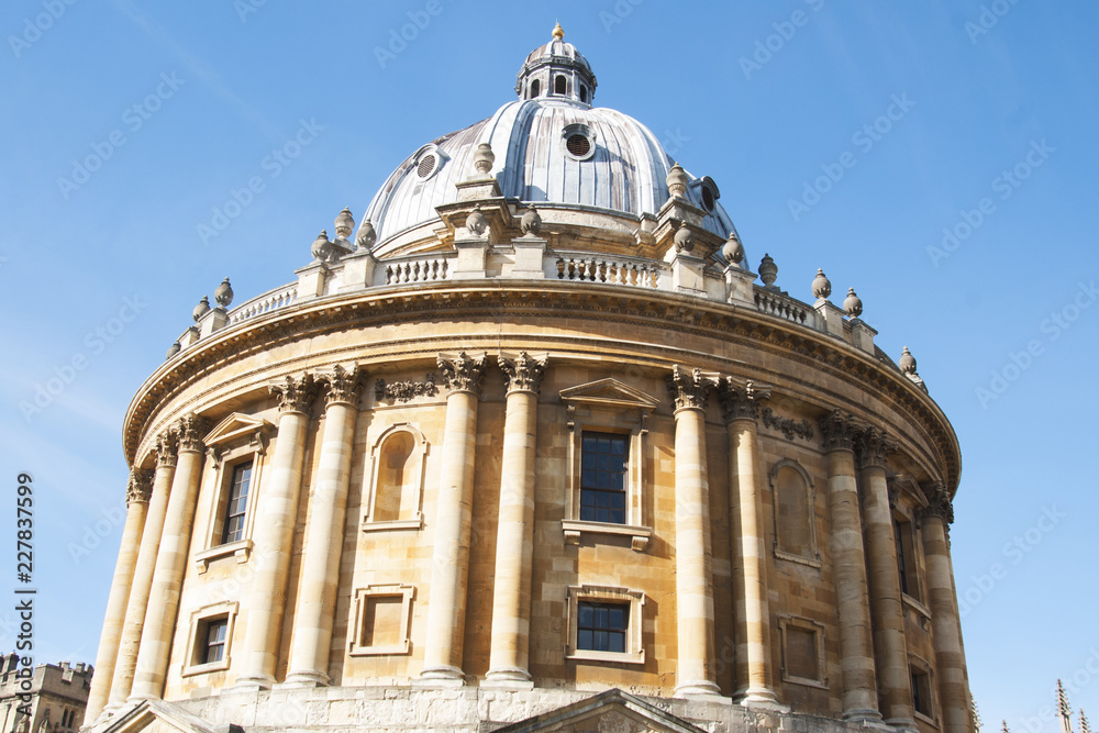Oxford, United Kingdom. October 13, 2018 - The Bodleian Library, the main research library of the University of Oxford, is one of the oldest libraries in Europe and England.