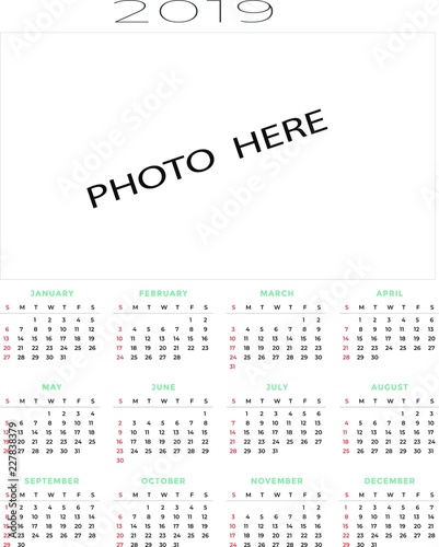 2019 calendar 2