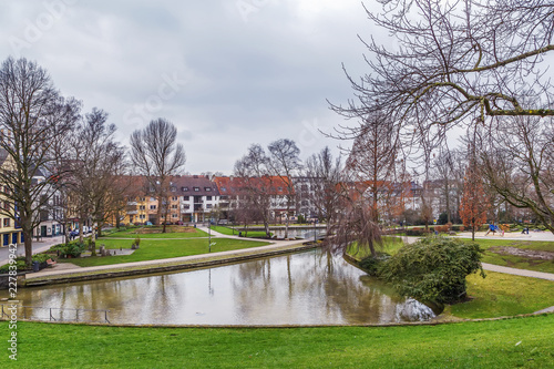 Pader river in Paderborn, Germany photo