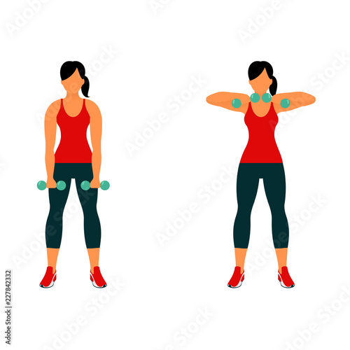 Fitness exercises for strong and beautiful body