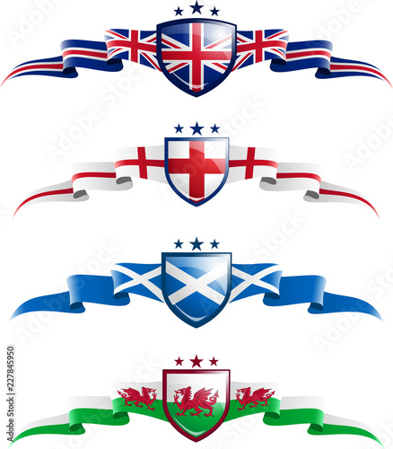 UK Patriotic Banner Set