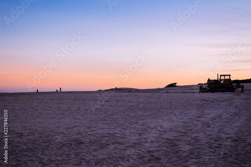 Sunset. “Punta Paloma” beach. Atlantic ocean, Tarifa, Andalusia, Spain. © Ekaterina