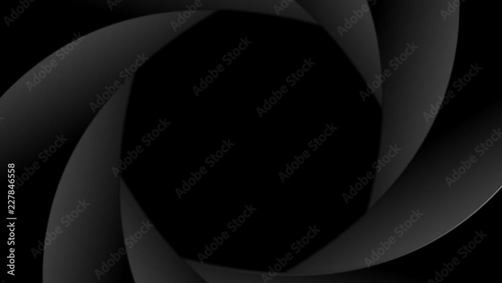 A lens aperture blades opening with alpha channel.
Great for making an artistic wedding video or presentation.