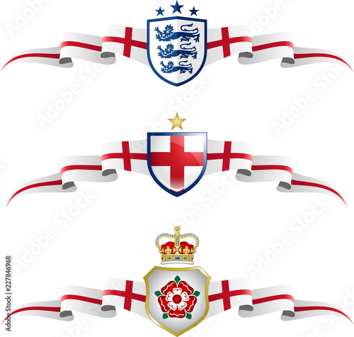 England Patriotic Banner Set
