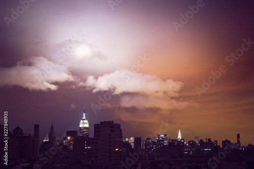 NYC Skyline after Hurricane Sandy photo